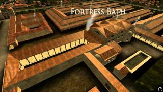 Animation of ancient Roman Fort in Caerleon Wales [upl. by Dranreb]