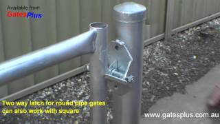 Gate Latch 2 way for round pipe and square [upl. by Delilah]