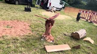 A fabulous range of wooden sculpture at Caerleon festival 2024 [upl. by Morissa]