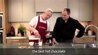 How to make a hot chocolate using an aerolatte milk frother [upl. by Ainoet]